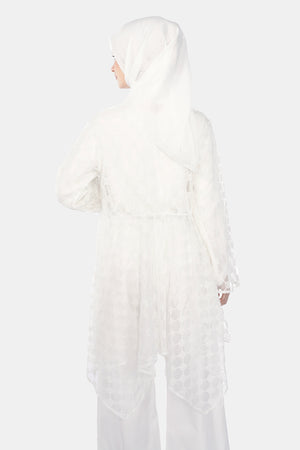 Monogram Lace Outer - White