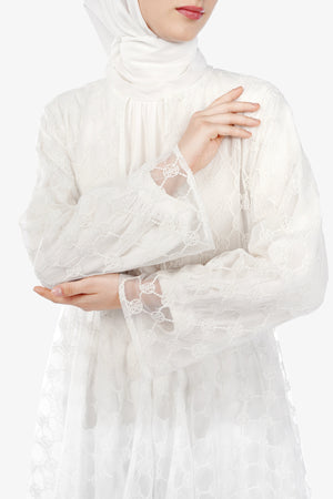 Monogram Lace Outer - White