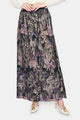 Imperial Mughal Pleated Skirt - Black