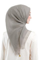 Daily Monogram Scarf - Ash