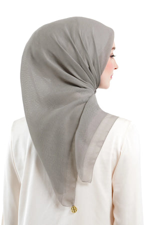 Daily Monogram Scarf - Ash