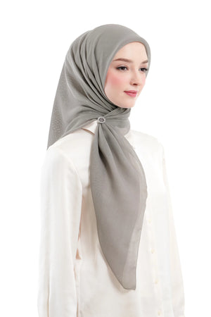 Daily Monogram Scarf - Ash