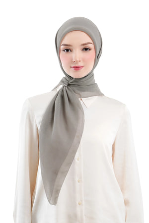Daily Monogram Scarf - Ash