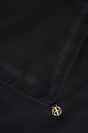 Daily Monogram Scarf - Black
