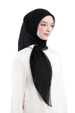 Daily Monogram Scarf - Black