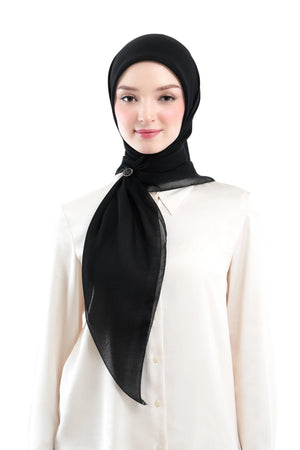 Daily Monogram Scarf - Black
