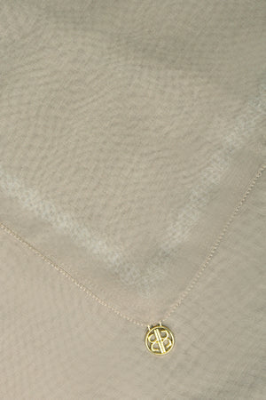 Daily Monogram Scarf - Khaki