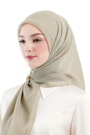 Daily Monogram Scarf - Khaki