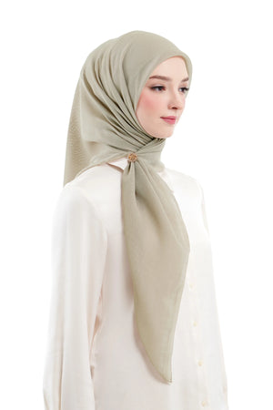Daily Monogram Scarf - Khaki