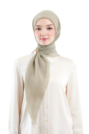 Daily Monogram Scarf - Khaki
