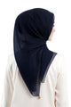 Daily Monogram Scarf - Navy