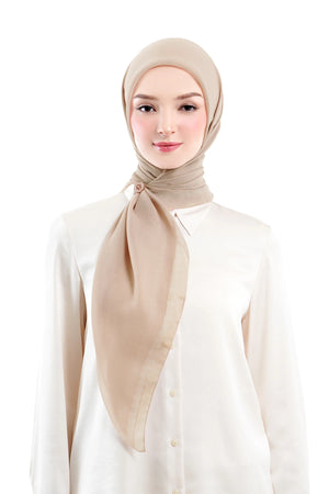 Daily Monogram Scarf - Peach Pink