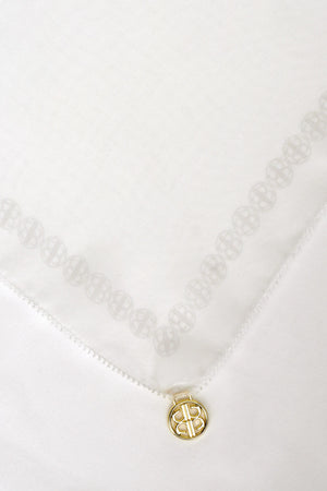 Daily Monogram Scarf - White