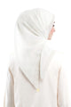 Daily Monogram Scarf - White