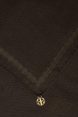 Daily Monogram Scarf - Wood