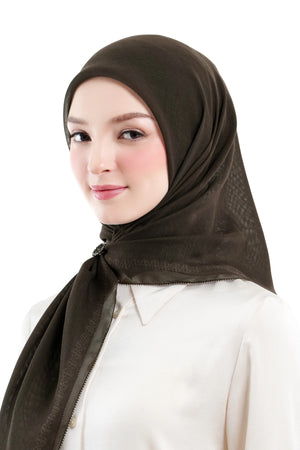 Daily Monogram Scarf - Wood