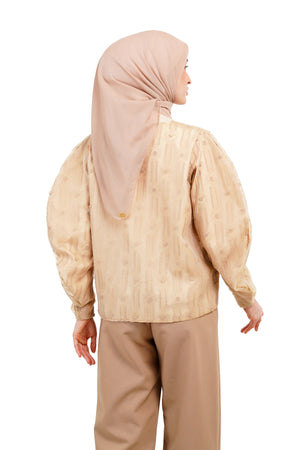 Daisy Embroidery Outer - Beige