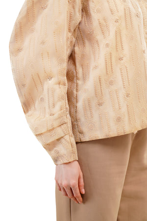 Daisy Embroidery Outer - Beige