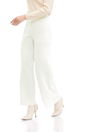 Daisy Knit Pants - White