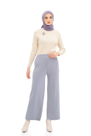Daisy Knit Pants - Lilac