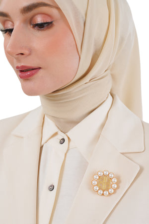 Delina Brooch - Gold