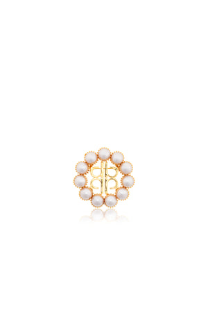 Delina Brooch - Pale Gold