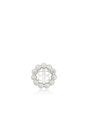 Delina Brooch - White
