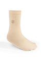 Embroidery Socks - Beige