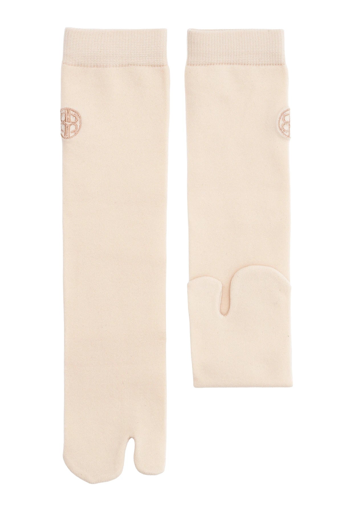 Embroidery Socks - Cream