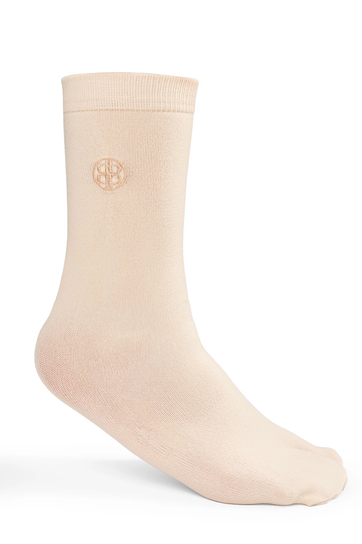 Embroidery Socks - Cream