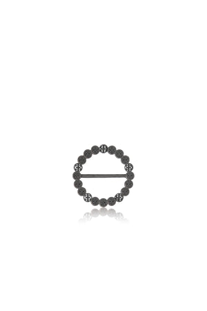 Eternal Ring Brooch - Black