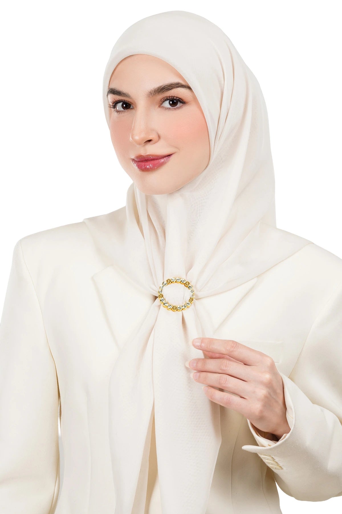 Eternal Ring Brooch - Gold