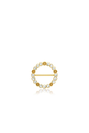 Eternal Ring Brooch - Gold