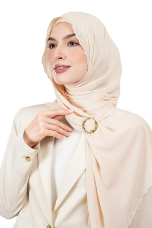 Eternal Ring Brooch - Gold