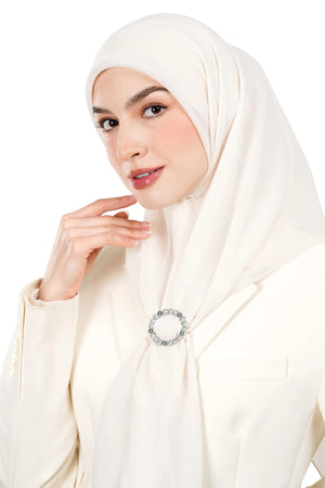 Eternal Ring Brooch - Silver