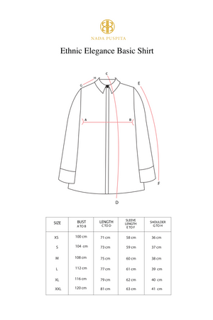 Ethnic Elegance Basic Shirt - Navy