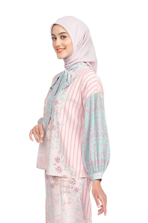 Erde Bow Blouse - Pink
