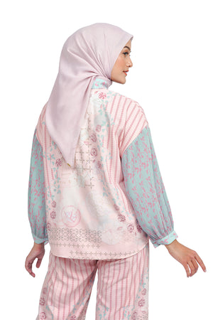 Erde Bow Blouse - Pink