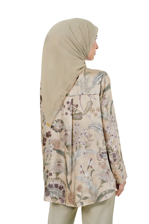 Ethnic Elegance Basic Shirt - Cream