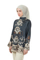 Ethnic Elegance Blouse - Navy