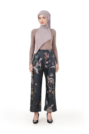 Ethnic Elegance Pants - Navy