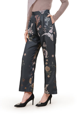 Ethnic Elegance Pants - Navy