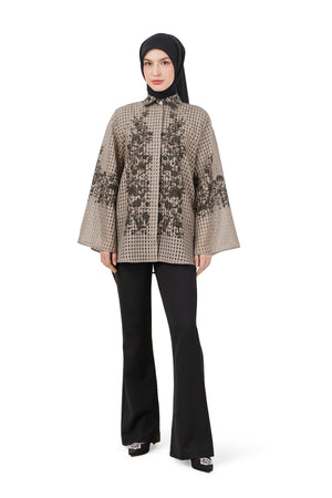 Ethnic Elegance Raglan Shirt - Brown