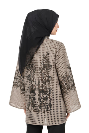 Ethnic Elegance Raglan Shirt - Brown
