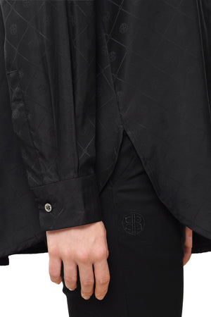 Femme Monogram Shirt - Black