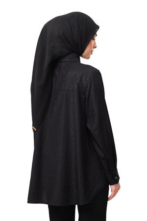 Femme Monogram Shirt - Black