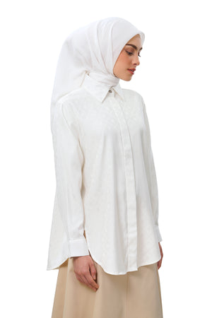 Femme Monogram Shirt - White