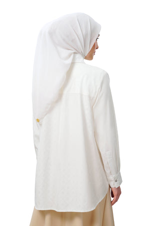 Femme Monogram Shirt - White