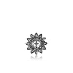 Flora Mini Brooch - Black