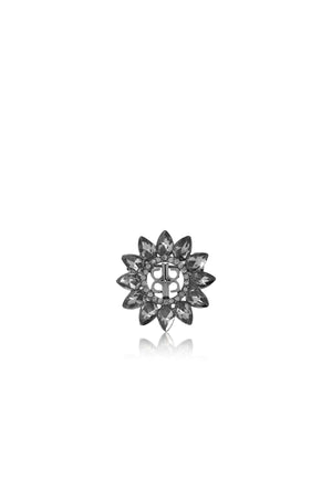 Flora Mini Brooch - Black